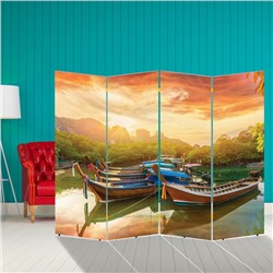 Ширма "Корабли. Декор 29" 200 × 160 см, двухсторонняя
